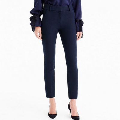 J.CREW Navy Cameron Slim Cropped Pant in Four-Season Stretch {G8547} Size 6  | eBay