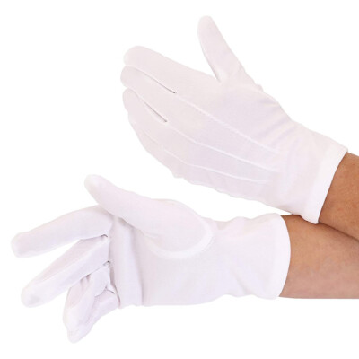 KURZE WEISSE HANDSCHUHE KINDER WEIHNACHTEN WEIHNACHTSMANN KINDER KOSTÜM HANDSCHUHE UNISEX