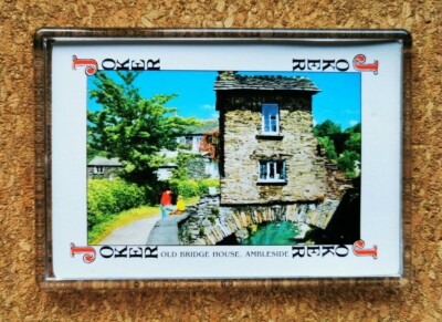 Kühlschrankmagnet (FB6) John Hinde Lake District Postkarte Ansichten Spielkarte verschiedene