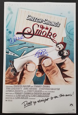 Cheech & Chong Signed Up In Smoke 12x18 Movie Poster Marin Tommy