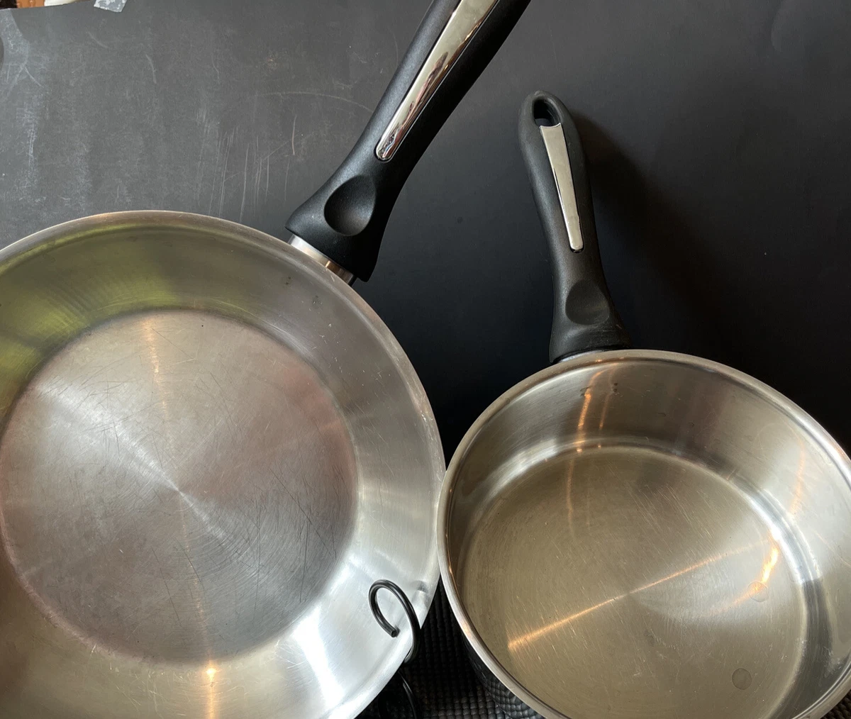 Set Of 2 Bialetti Italian Professional Quality Stainless Steel Cookware