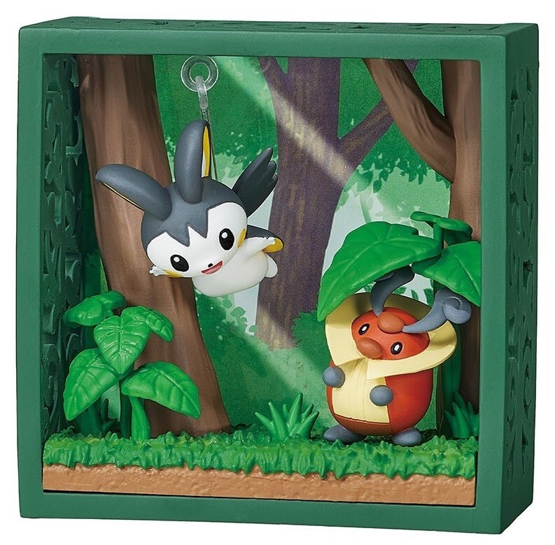 RE-MENT Pokemon Frame Deep Woods Mini Figure Diorama Toy #4 Emolga