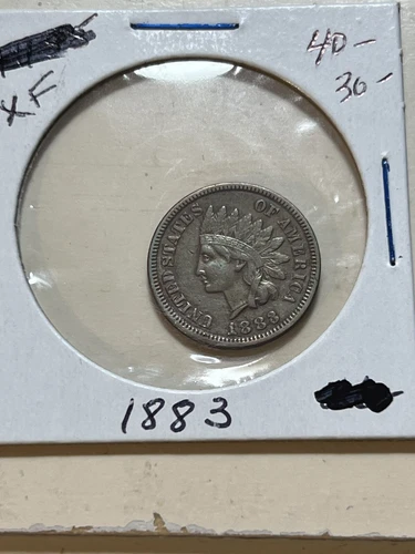 1883  Indian Head Cent — Very Nice XF Full Liberty Coin