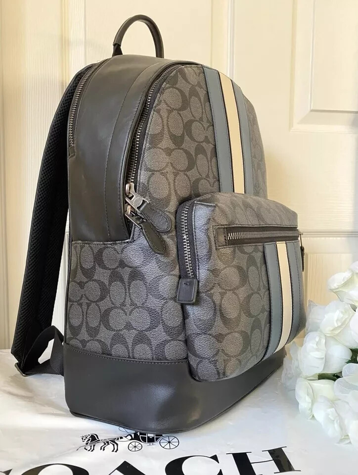 NWT coach West Backpack In Signature Canvas 3001/2736 Value $550
