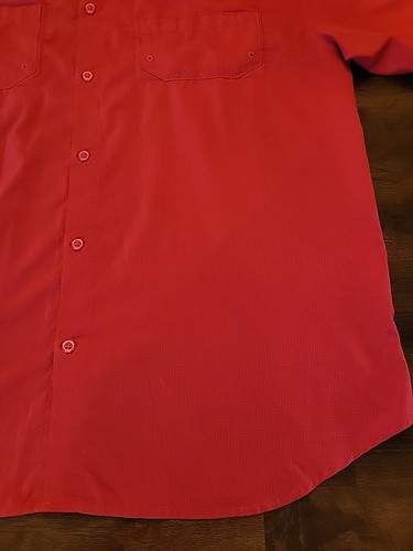 Columbia Cleveland All Star PFG Shirt Men's XL Red Omni Shade Vented Fishing - Picture 6 of 16