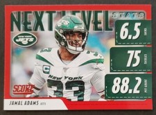 2020 Score #NLS-JA Jamal Adams JETS NEXT LEVEL Red Parallel football card NM/MT