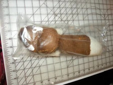 B J Toy Co Inc Plush Squirrel Keychain Change Pocket Zipper 13 Inches Long NIP