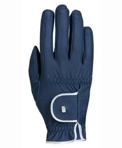 Roeckl Navy/ Silber 6 1/2 Reithandschuh Lona Handschuh