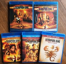 Scorpion King 5 movie Blu Ray Lot Complete Collection Includes CD Soundtrack