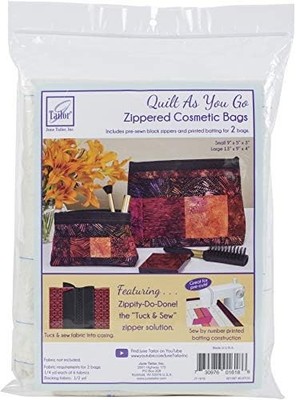 June Tailor Quilt As You Go Kosmetiktaschen 2/Pkg - Schwarz