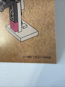 Vintage 1988 LEGO Legoland Space 6828 Twin-Winged Spoiler Instruction Manual 
