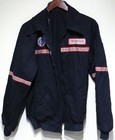 vtg NORTHWEST AIRLINES Navy Jacket M LONG Employee Zipper Broken 1999-2005 AMFA