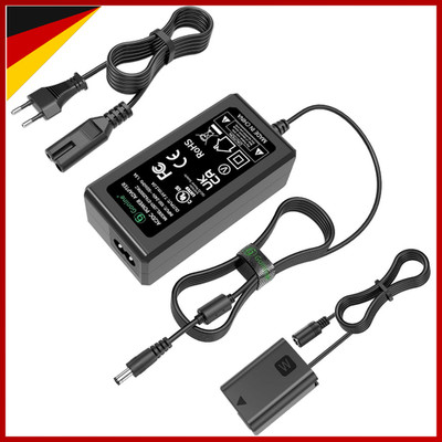 Netzteil NP-FW50 Dummy Akku Kit für Sony Alpha ZV-E10 A7 A6500 A6000 A5000