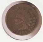 US Rare Old West 1883 Indian Head Penny Coin American Collection Shield Cent USA