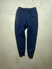 Nike Men's Blue Jogger Pants Size M Polyester Knit Drawstring Zip Pocket