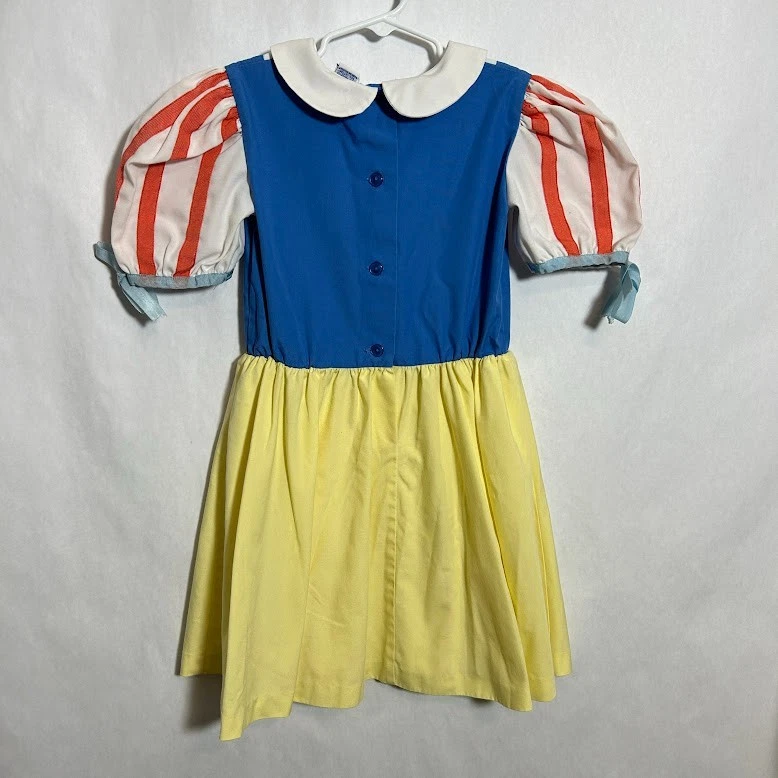 VTG 70s Snow White Costume Girls 6X Disney Wear Embroidered Dopey Dwarf - Image 3 of 4