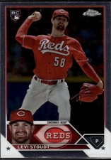 Levi Stoudt 2023 Topps Chrome Update Cincinnati Reds Rookie #USC13