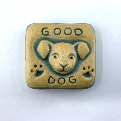 Good Dog 2x2  Ceramic Art Tile By Gretchen Kramp