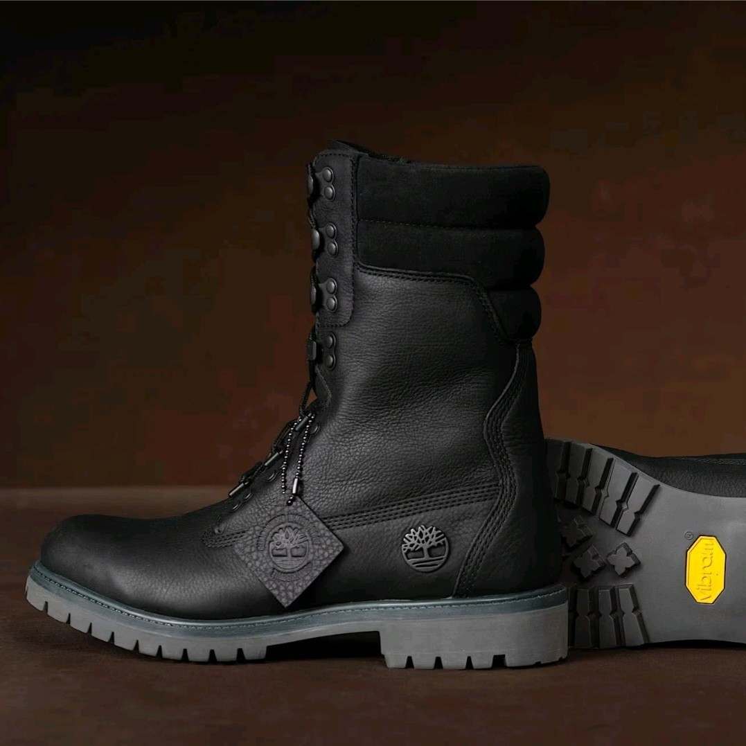 Men's Size 10 Timberland Super Boot 40 Below - Black Grey Waterproof image 9