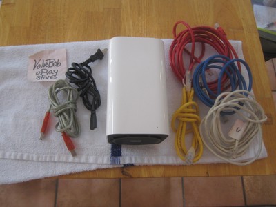 Apple A1521 AirPort Extreme Base Station Wireless Router w/Cord & Cables - WORKS