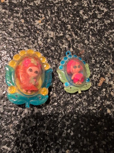 Vtg Jewelry Kiddles 1967 Mattel Brooch + Ring Charm Miniatures Toy