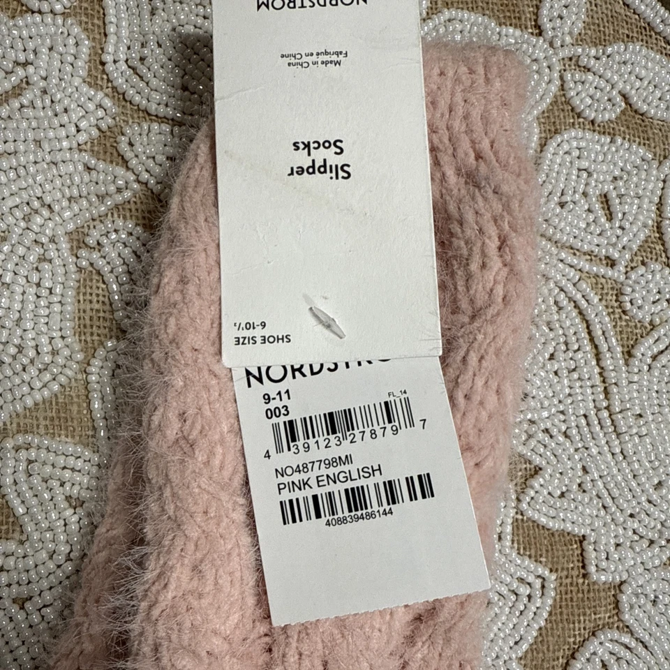 Nordstrom 粉色拖鞋袜 6-10 1/2 码 — 第 2/2 张图片