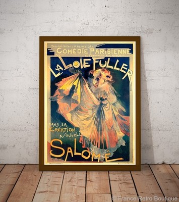 Comedie Parisienne LaLoie Fuller Salome Vintage Poster