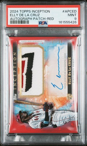 Elly De La Cruz #APC-ED 2024 Topps Inception Autograph Patch Card card