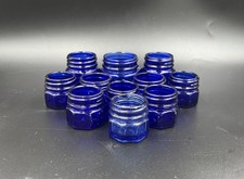 Early 1900s cobalt blue Noxzema Jars