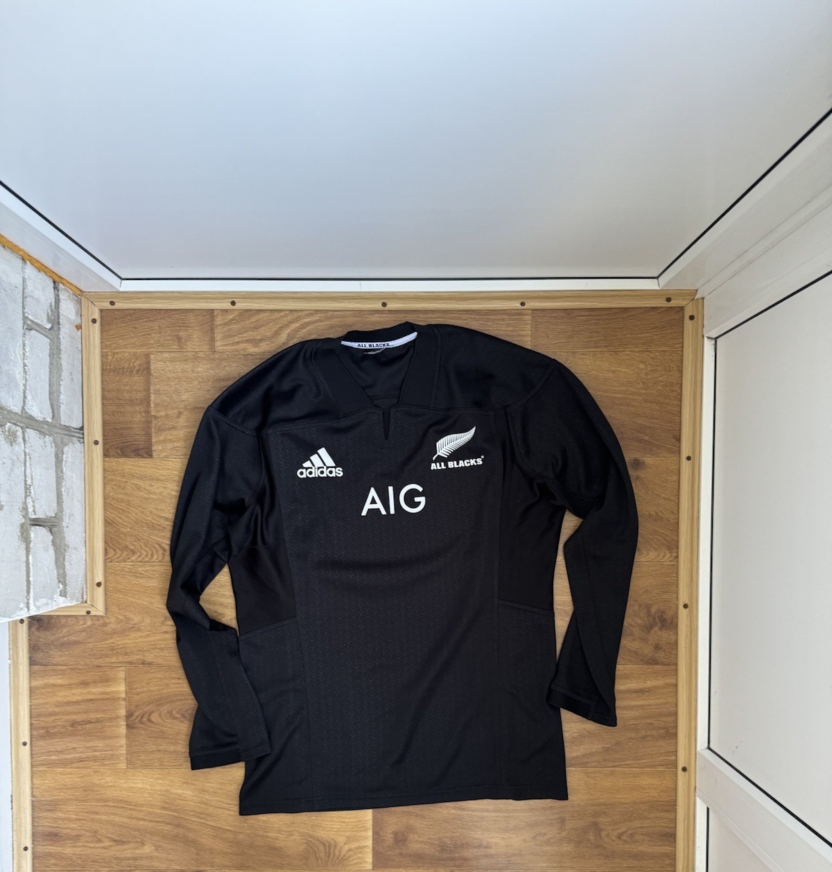 VTG Adidas All Blacks Shirt Mens Medium Black Long Sleeve Rugby  Jersey blokecor