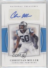 2019 Panini National Treasures Rookie Signatures /99 Christian Miller Auto 0ne3