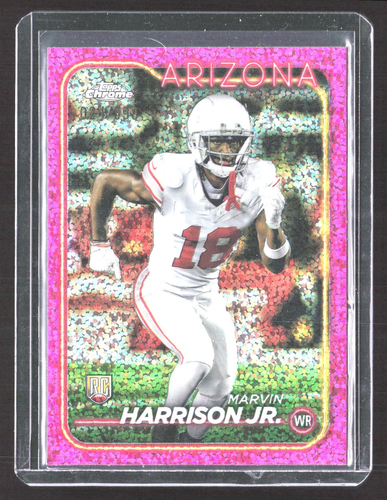 2024 Topps Chrome #204 Marvin Harrison Jr. Magenta Refractor #/399
