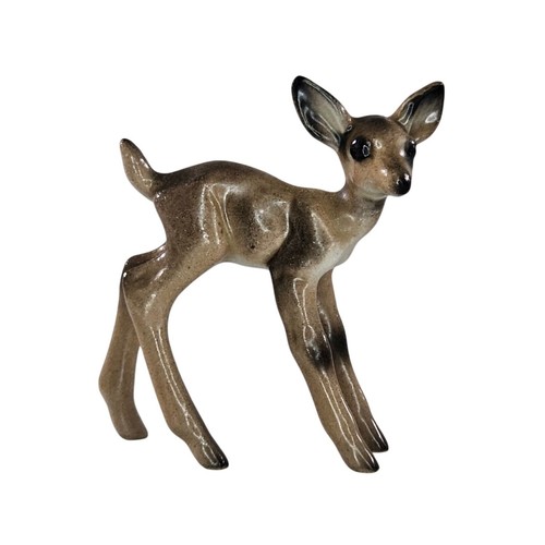 Vintage Josef Originals Fawn Baby Deer Standing Miniature Figurine Ceramic Japan