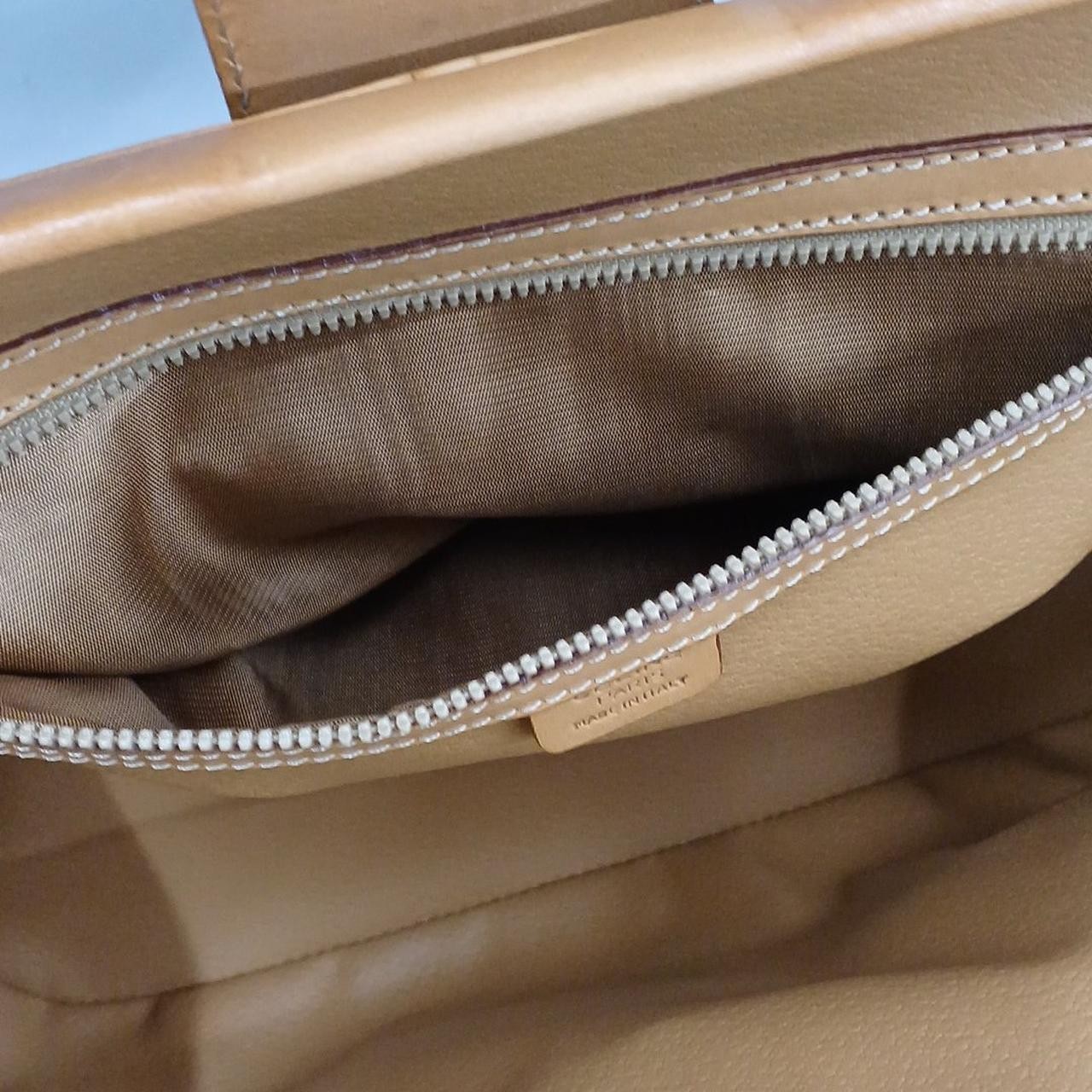 Macadam Pattern Handbag Model Beige Brown with Sh… - image 15