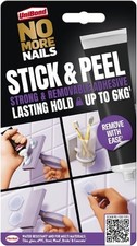 UniBond No More Nails Stick & Peel, Strong Removable Adhesive for Tiles, Glass,