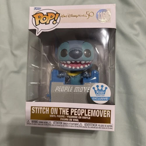 LILO & STITCH Funko Pop WALT DISNEY WORLD 50th STITCH on the PEOPLEMOVER 1165 EX