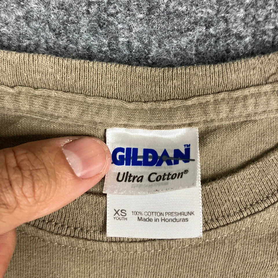 Camiseta Gildan Juvenil XS Tostada Camiones Grandes Big Bucks Gráfico Manga Corta Ciervo Camiseta Foto 3 de 4