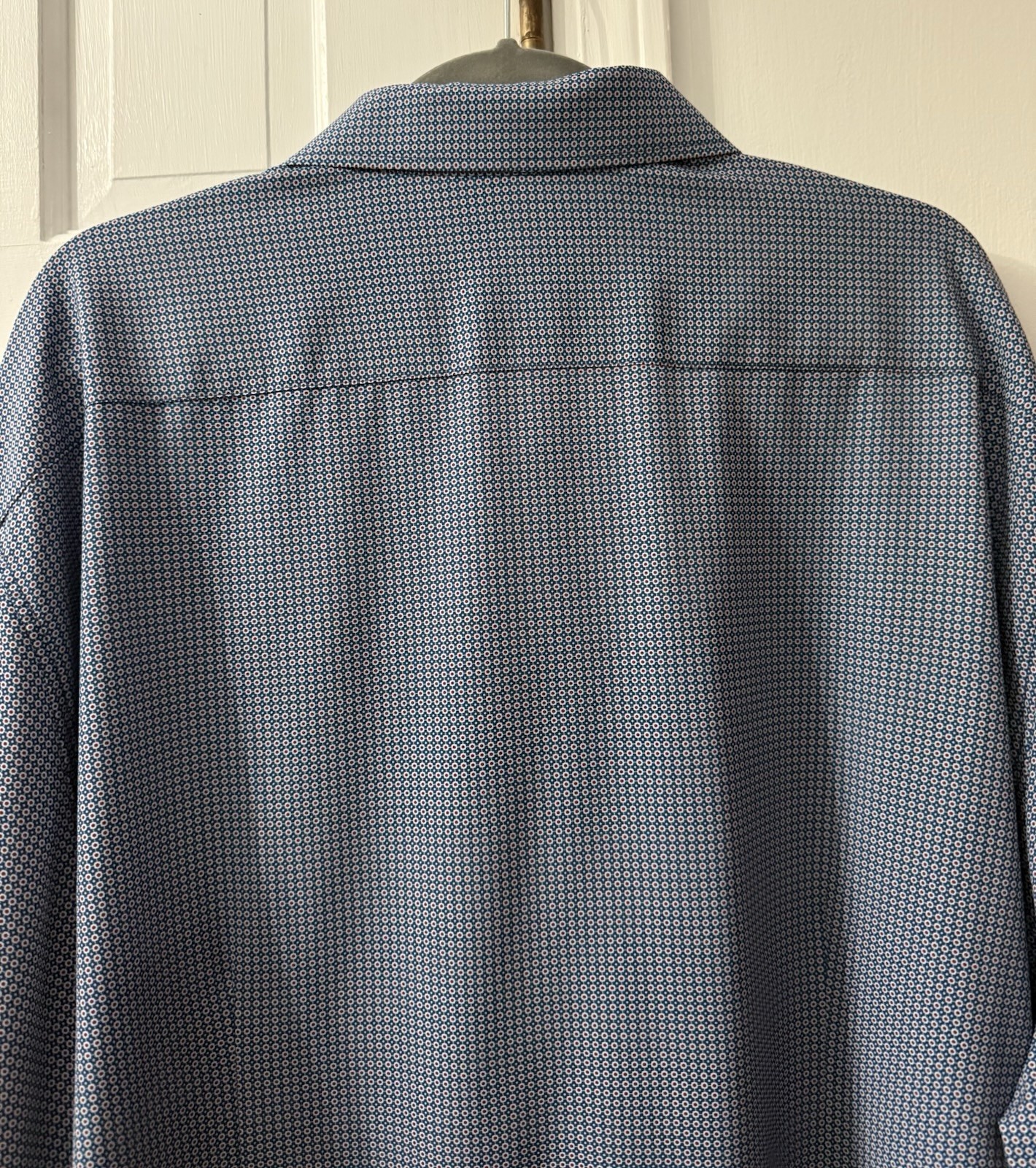 Murano Performance Long Sleeve Button Down Blue/W… - image 10