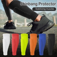 1Pcs Soccer Shin Guards Shin Defender Calf Compression Sleeve with Honeycomb Pad