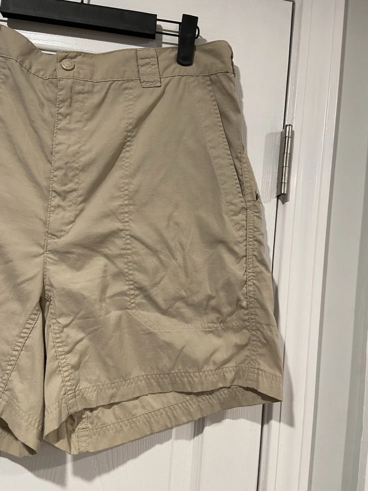 L.L. Bean размер 16 хаки желтовато-коричневый эластичный пояс эластичной нейлона туризм открытый шорты - Изображение 2 из 4