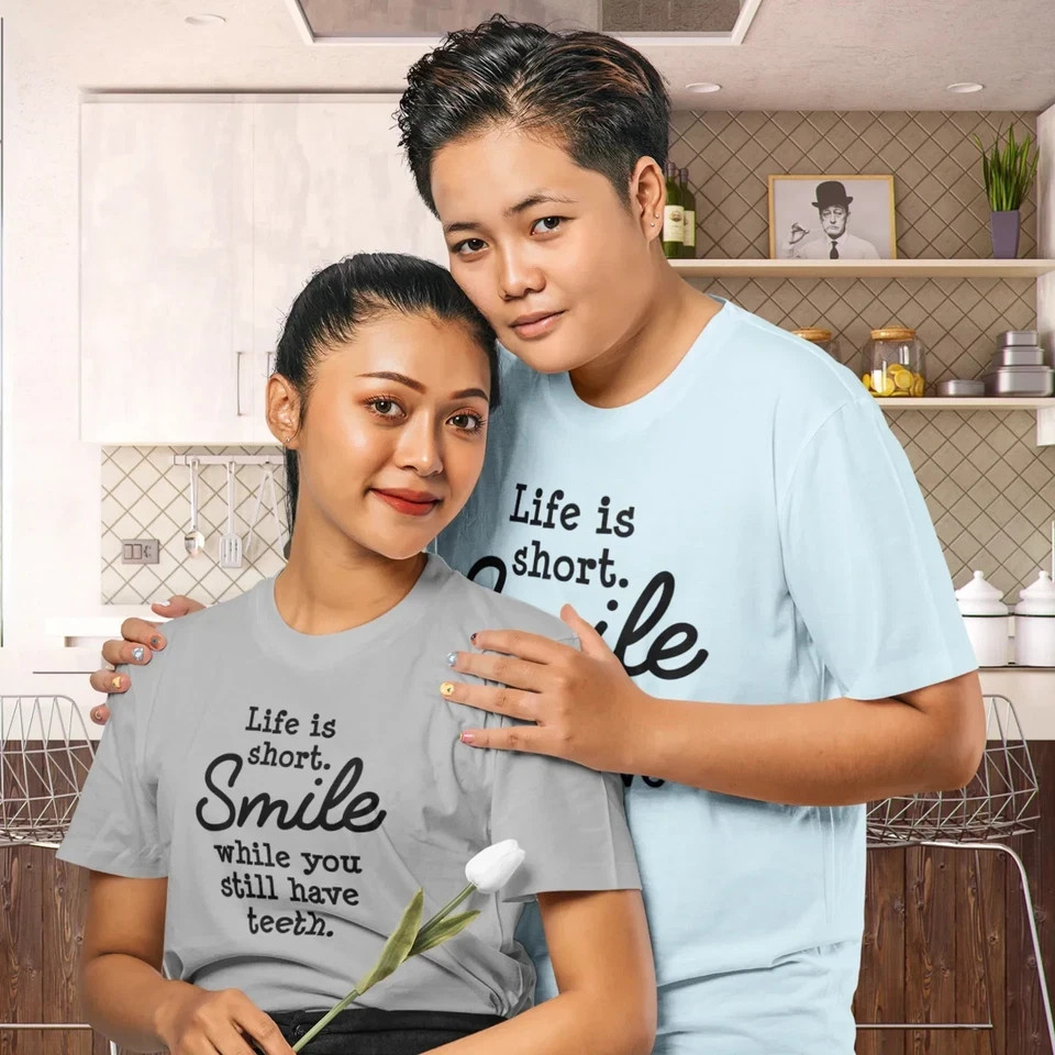 Motivational text Roun neck classic fit T-Shirt for men, women