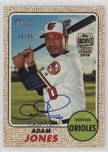 2019/35 Adam Jones (2017 Topps Heritage) #17TH-20 Auto