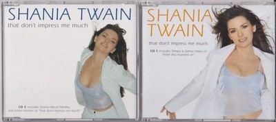 Shania Twain   That Don't Impress Me Much - CD Part 1+2 - Import 7 Track 2x CD