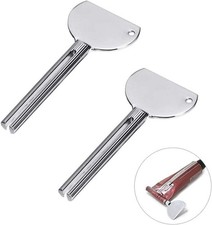 2 Pcs Silver Toothpaste Squeezer Stainless Steels Tube Squeezer Keys Salon To...