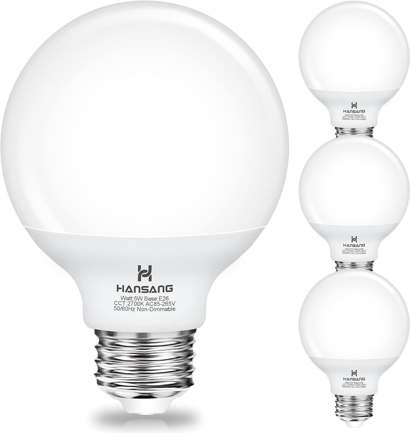 , Bathroom Vanity Light Bulbs E26 Base Warm Whi