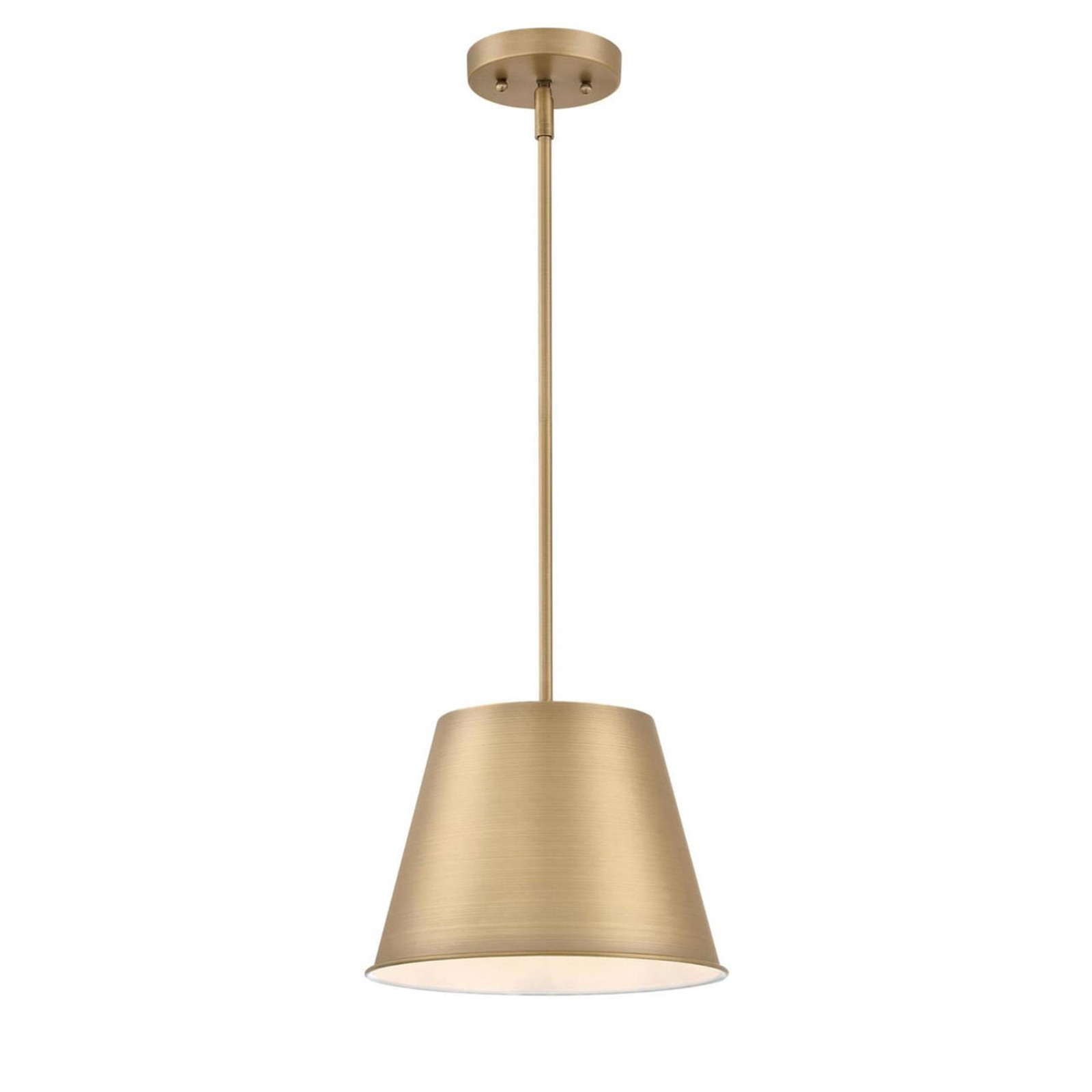 Westinghouse Derose 6111500 Brushed Brass 11"W Metal Tapered Pendant