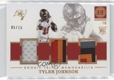 2020 Panini Encased Rookie Triple Memorabilia Pearl 5/15 Tyler Johnson #RT-30 RC