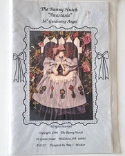 Anastasia 16" Gardening Angel Pattern by The Bunny Hutch P O122 NIP Amy Mosher
