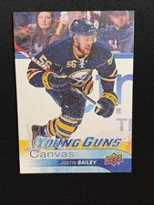 16-17 UD Series 1 Hockey Young Guns Canvas C109 Justin Bailey