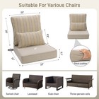 Outdoor 22 x 24 x5.1 in Olefin Dining Deep Chair Cushion Set For Patio Furniture — photo 5